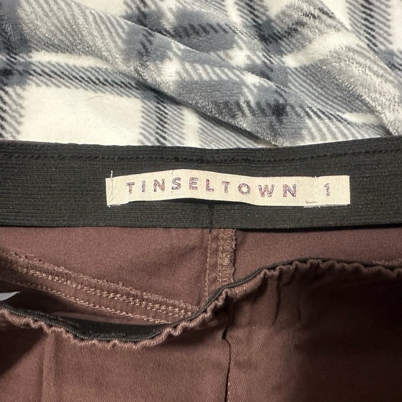 Brown wide leg jeans with adjustable waist, Size 1 - Picture 9 of 10